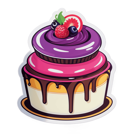 Délicieux desserts : Gâteau sticker