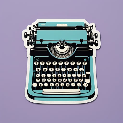 Vintage Typewriter Keys sticker