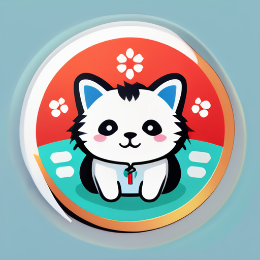 Stickers china con medicina veterinaria
 sticker