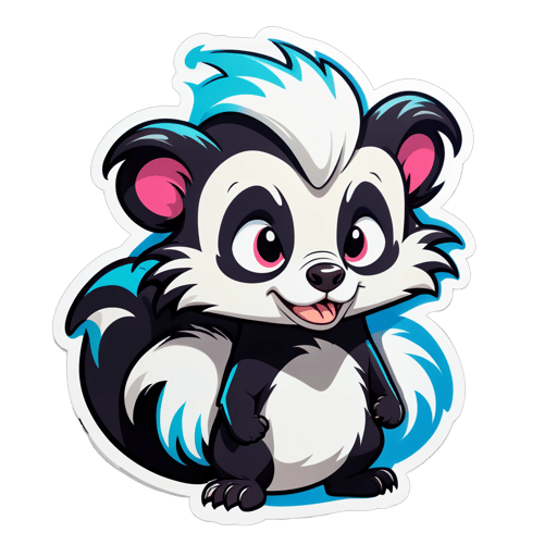 Dismayed Skunk Meme sticker