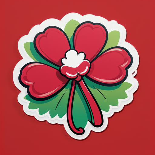 Mềm mại Crimson Clover Charm sticker