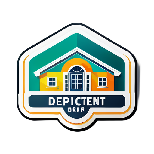 Logo for web application for building department  sticker