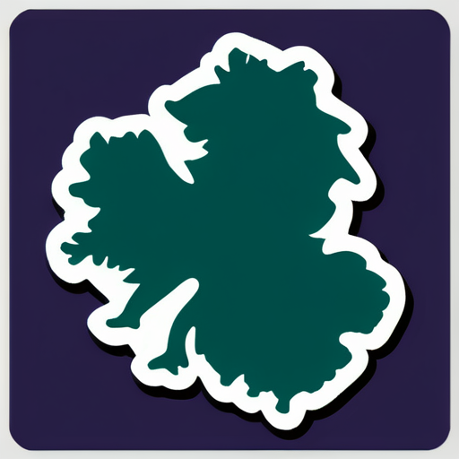 Outline of Northern Ireland  sticker