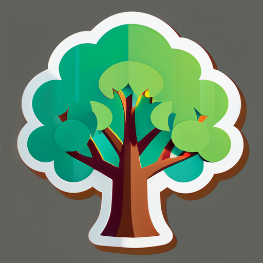 árbol sticker