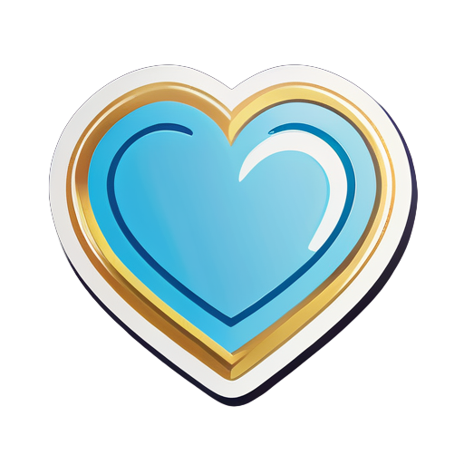 Please generate a high resolution logo image with a heart shape and a jewelry category. sticker