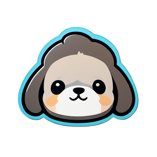 chiot en ligne sticker