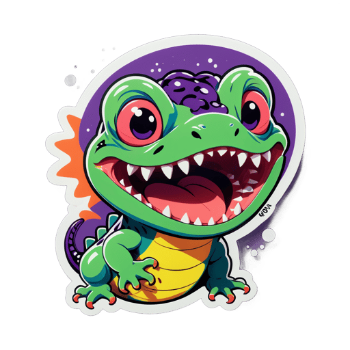 Meme Excitable Salamander sticker