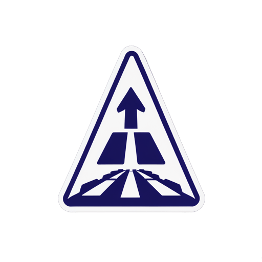 Panneaux de signalisation de travaux routiers sticker