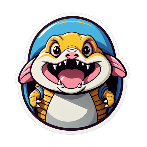 Stunned Armadillo Meme sticker