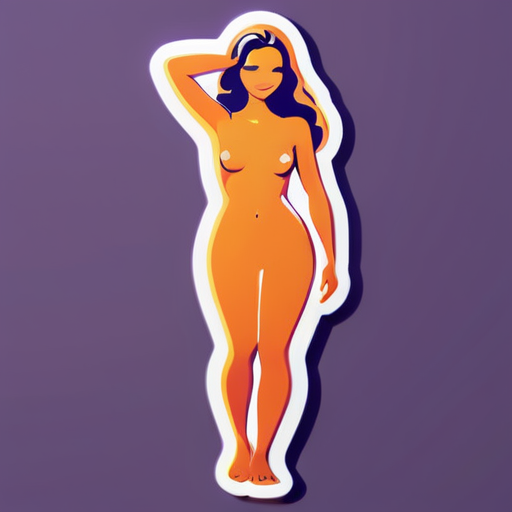 femme nue sticker