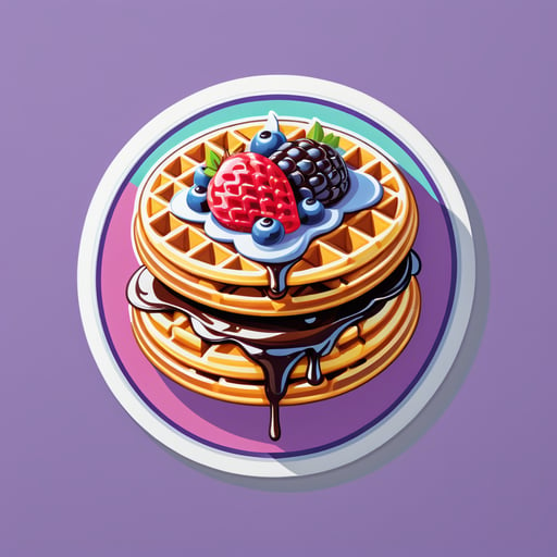 Delicious Waffle sticker