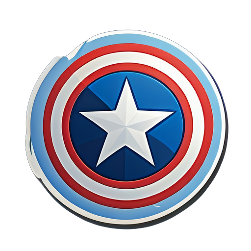 Captain America's sticker sticker