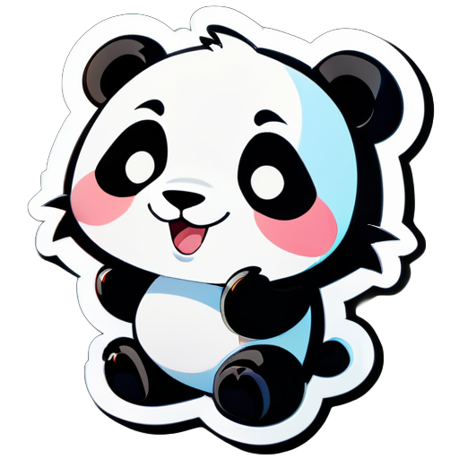 Bär Panda süß Cartoon sticker