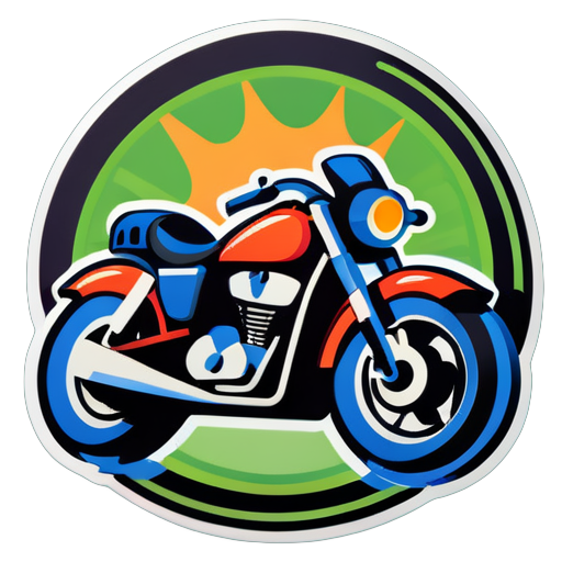 Reparação de motocicletas sticker