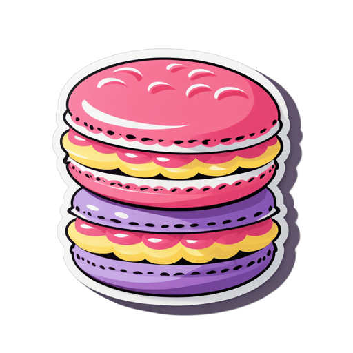 Leckere Macarons sticker