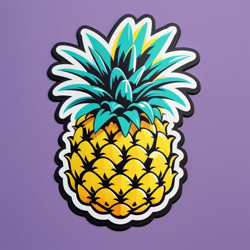 Frische Ananas sticker