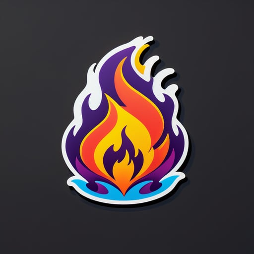 Flame Graphics sticker