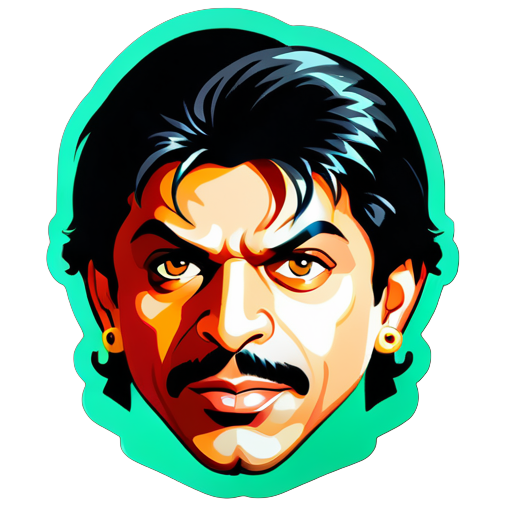 Sarukh khan héros de Bollywood sticker