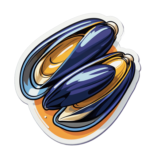 Fresh Mussels sticker