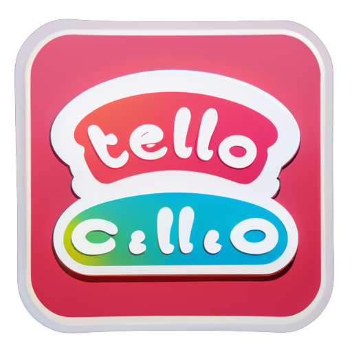 hello
 sticker