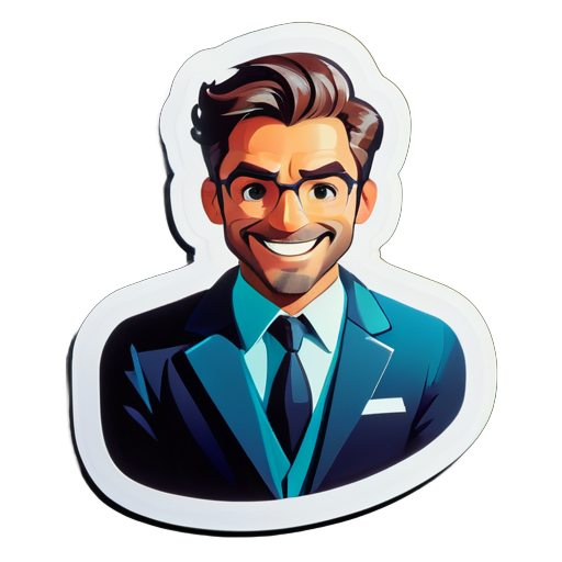 un hombre profesional sticker