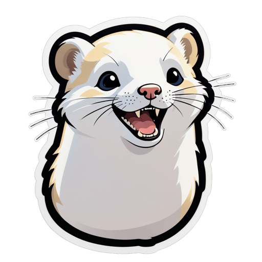 Eager Ermine Meme sticker