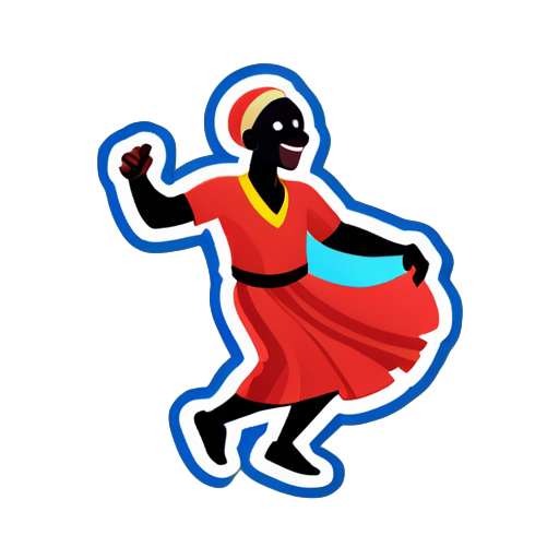 A dança ugandense sticker