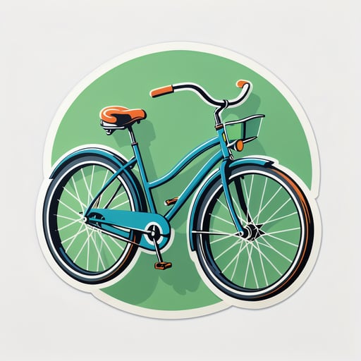 Vélo rétro sticker