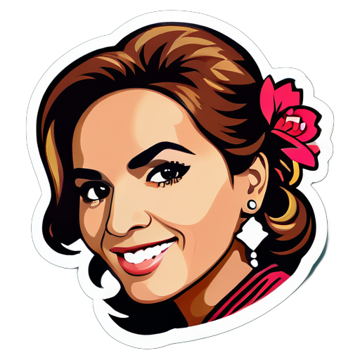 maria becerra argentine chanteuse sticker