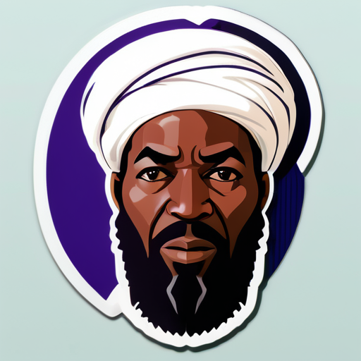 Afrikanischer Osama bin Landen sticker