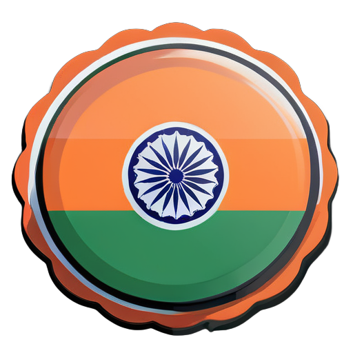 Drapeau national de l'Inde sticker