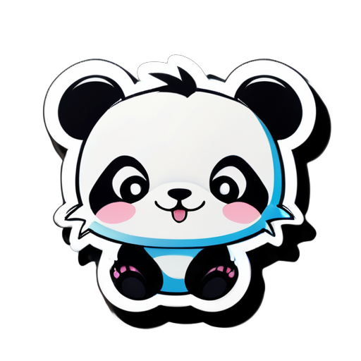 Bär Panda süß Cartoon sticker