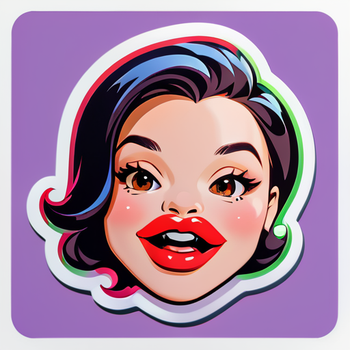 'Lips' sticker