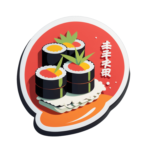 맛있는 스시 sticker