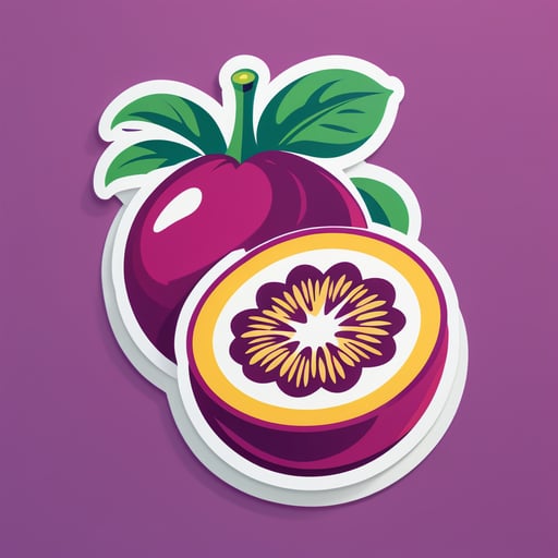 Fruta de la pasión coqueta sticker