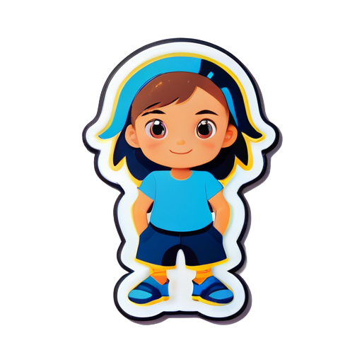 Petits enfants sticker