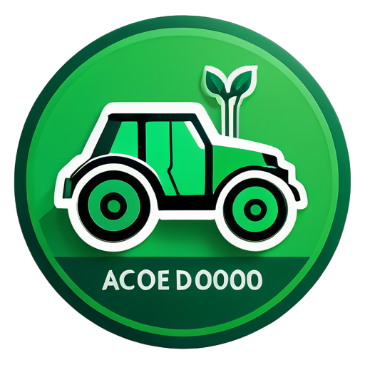 Verde representando economia agrícola sticker