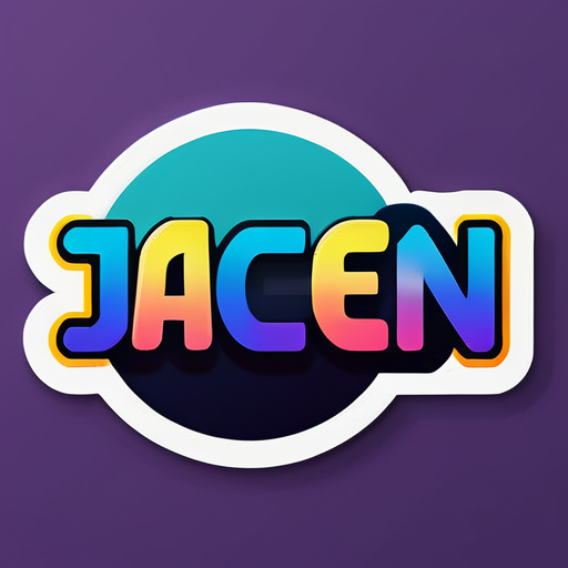 Jaden name sticker sticker