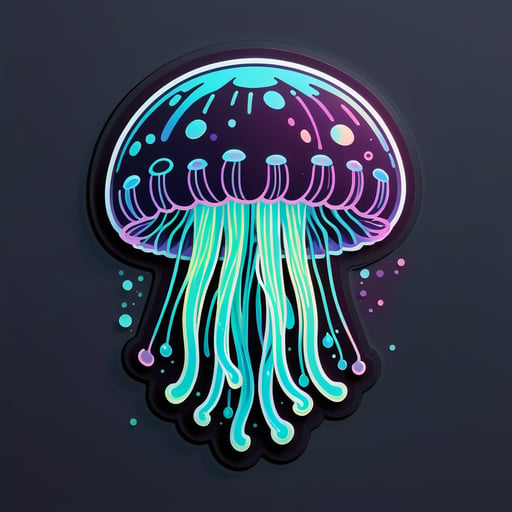 Luminous Jellyfish sticker