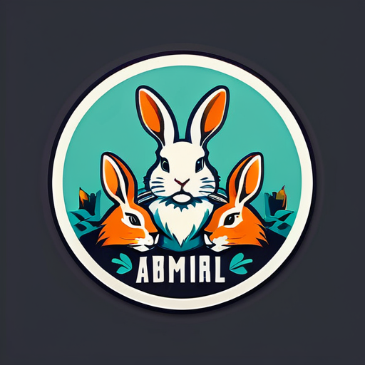 OLD RABBITS LOGO for website
 sticker