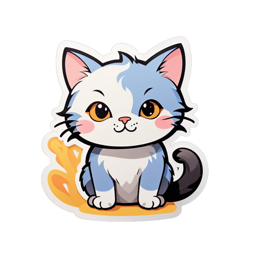 gato fofo sticker