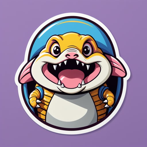 Stunned Armadillo Meme sticker