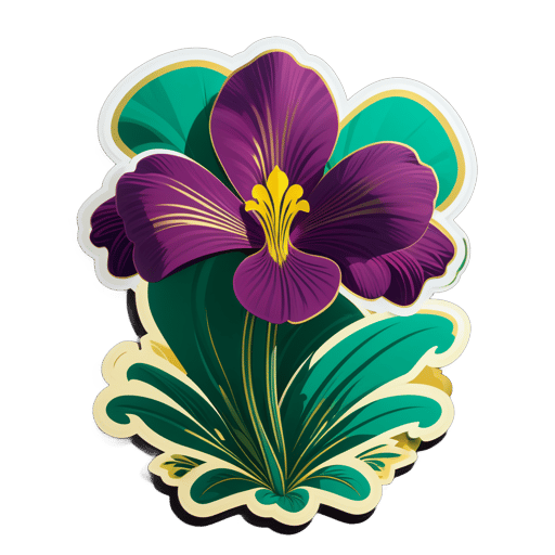 Opulenta Odisea de Oxalis sticker