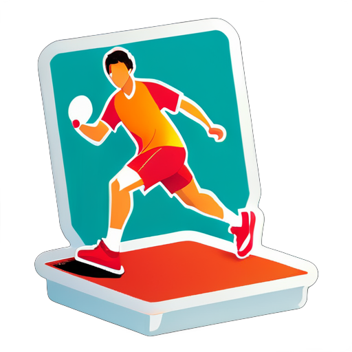 table tennis sticker