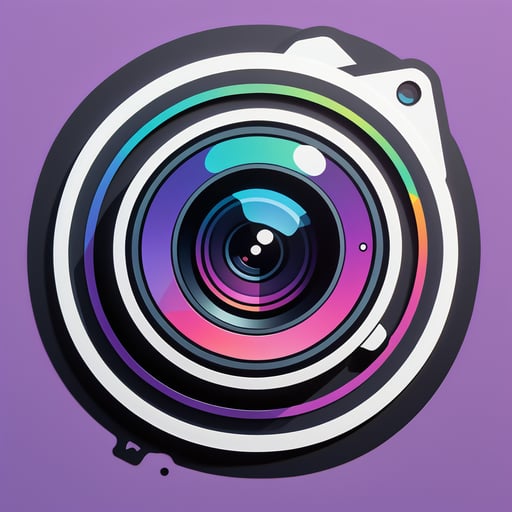 Artistic Camera Lens sticker