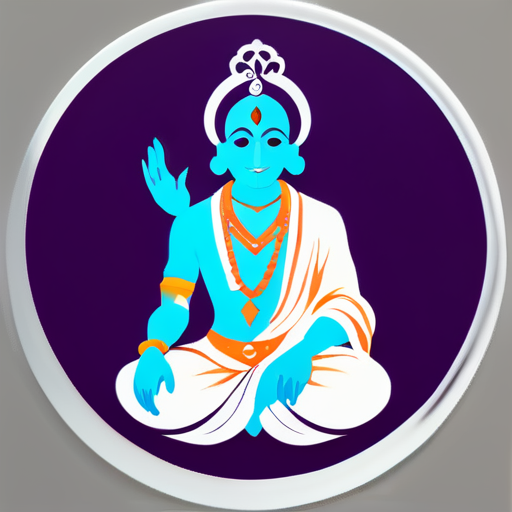 Hare krishna sticker