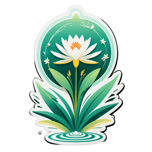 Zone Zen Zephyranthes sticker