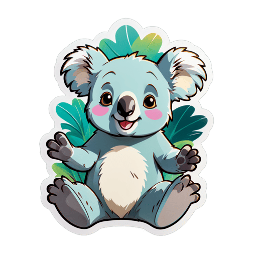 Meme de Koala Agradecido sticker