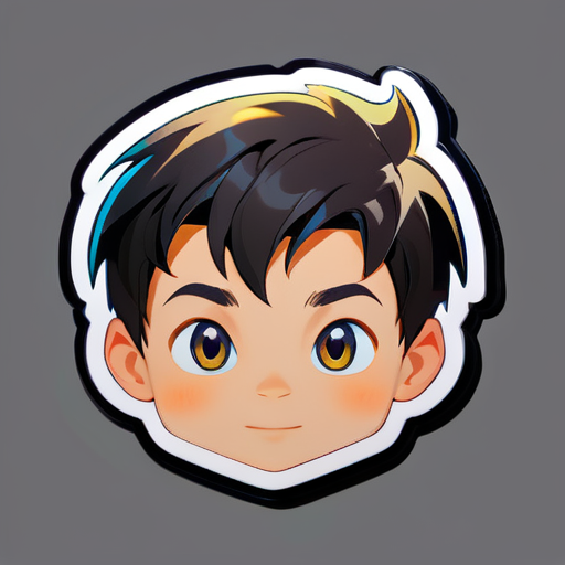 a boy sticker