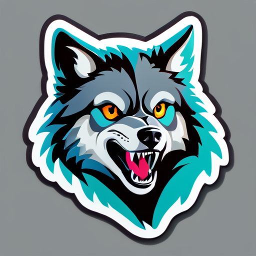 Wolf sticker